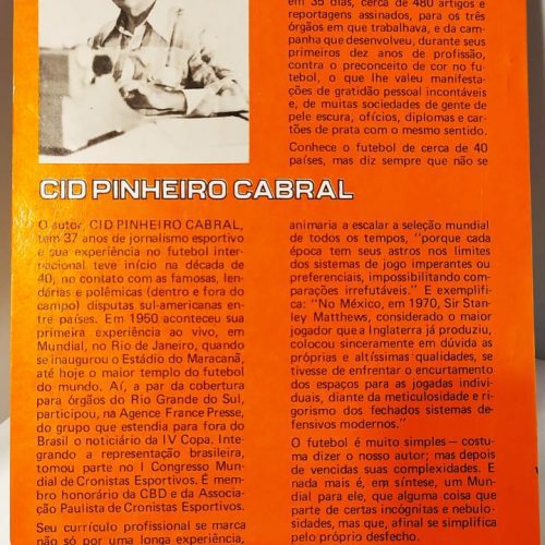 Livro Cid Pinheiro Cabral História do mundial de futebol