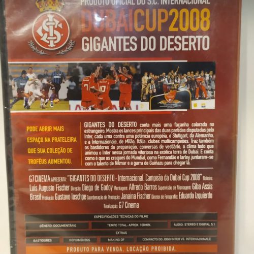DVD Internacional Gigantes do deserto Dubai Cup 2008