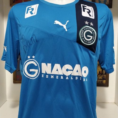 Camisa Goiás Puma Renan goleiro autografada