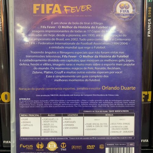 DVD FIFA fever centenário da FIFA