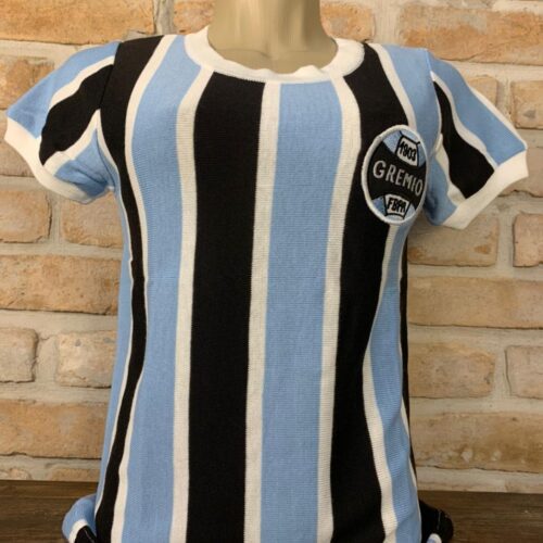 Camisa Grêmio Tricolor Retrô 1973 Feminina Licenciada
