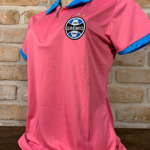Camisa Grêmio polo feminina rosa