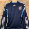 Camisa Argentina Adidas 2010 goleiro mangas longas