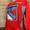 Camisa New York Rangers Reebok NHL hockey mangas longas - Imagem 3