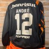 Camisa Internacional Topper 2004 André goleiro autografada mangas longas - Imagem 3