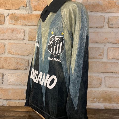 Camisa Santos Amddma 1994 goleiro mangas longas infantil