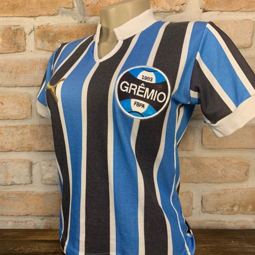 Camisa Grêmio Puma 1981 Baltazar retro feminina