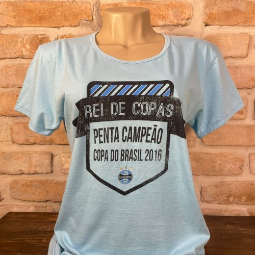 Camisa Grêmio Rei de Copas Campeão Copa do Brasil 2016 licenciada feminina