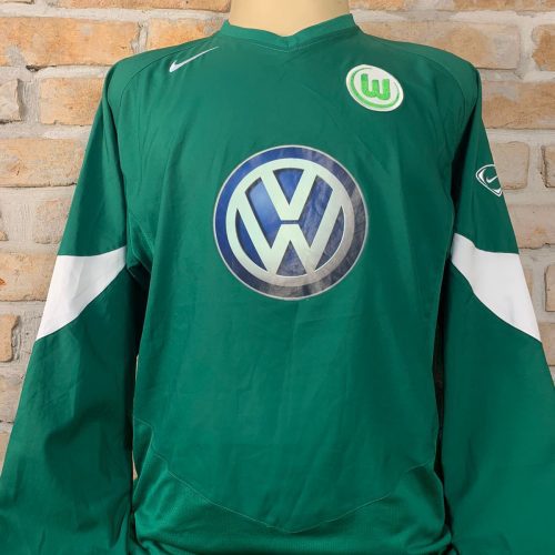 Camisa Wolfsburg Nike 2004 Dalessandro mangas longas