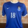 Camisa Brasil Nike 2006 azul Robinho