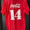 Camisa Internacional Umbro 1990 listrada vermelha - Image 2