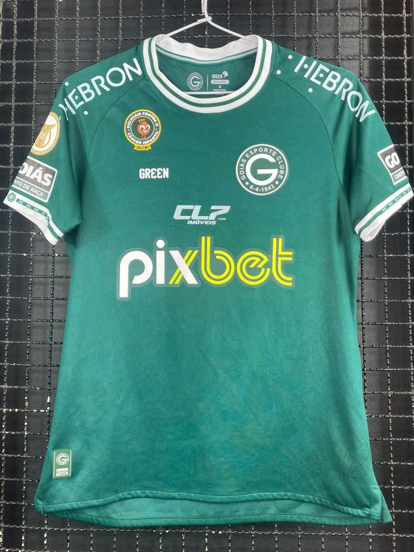 Camisa Goiás Green 2022 Brasileirão Policiais contra o câncer infantil