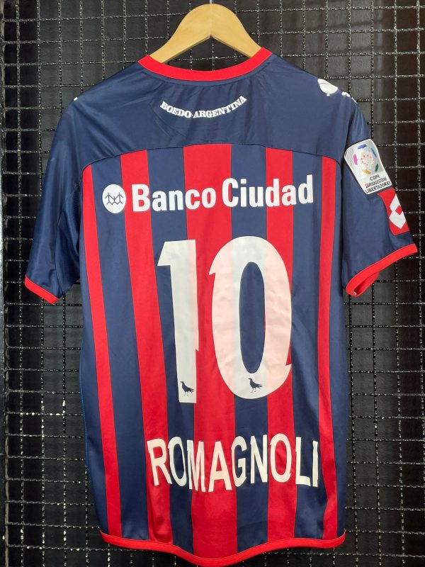 Camisa San Lorenzo Lotto 2014 Final Libertadores da América Romagnoli - Imagem 2