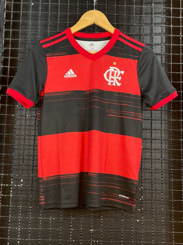 Camisa Flamengo Adidas 2020 rubro-negra infantil