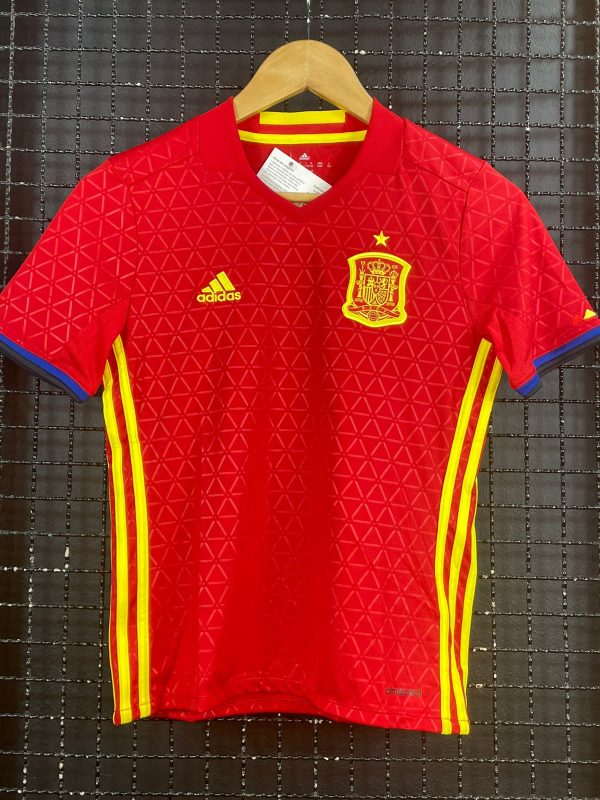 Camisa Espanha Adidas 2015 infantil vermelha