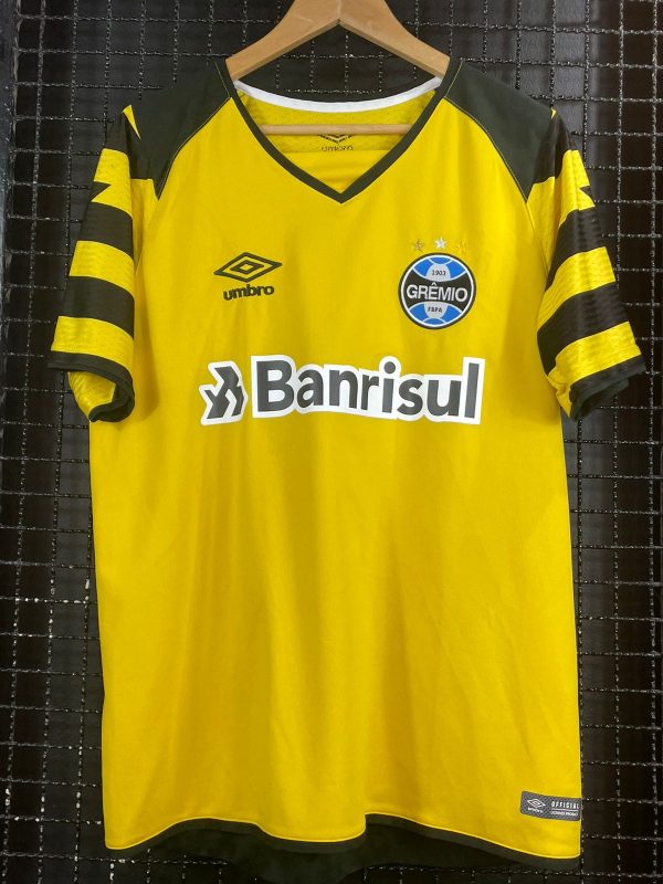Camisa Grêmio Umbro 2017 goleiro amarela Marcelo Grohe