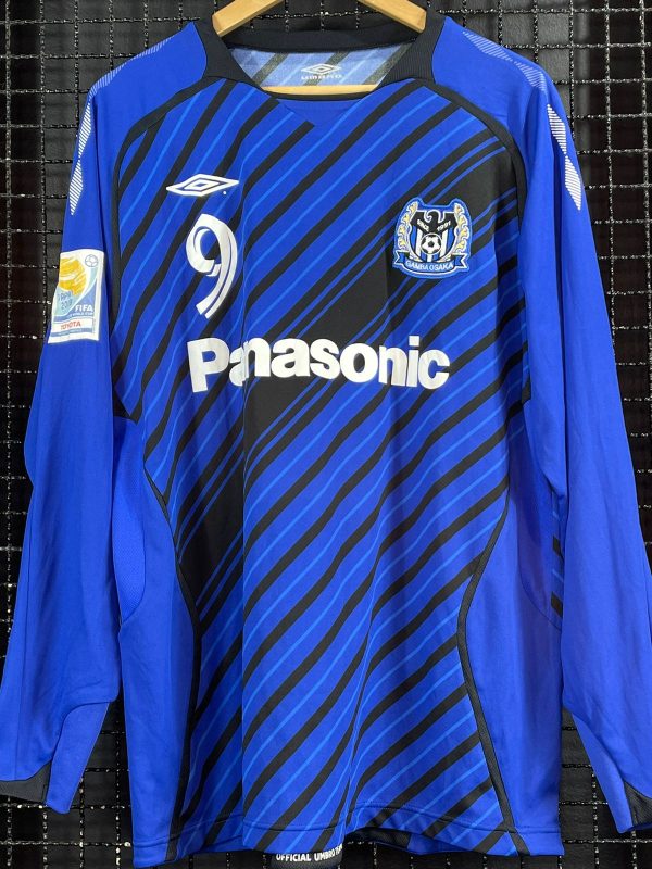 Camisa Gamba Osaka Umbro 2008 Mundial de Clubes Lucas Severino mangas longas