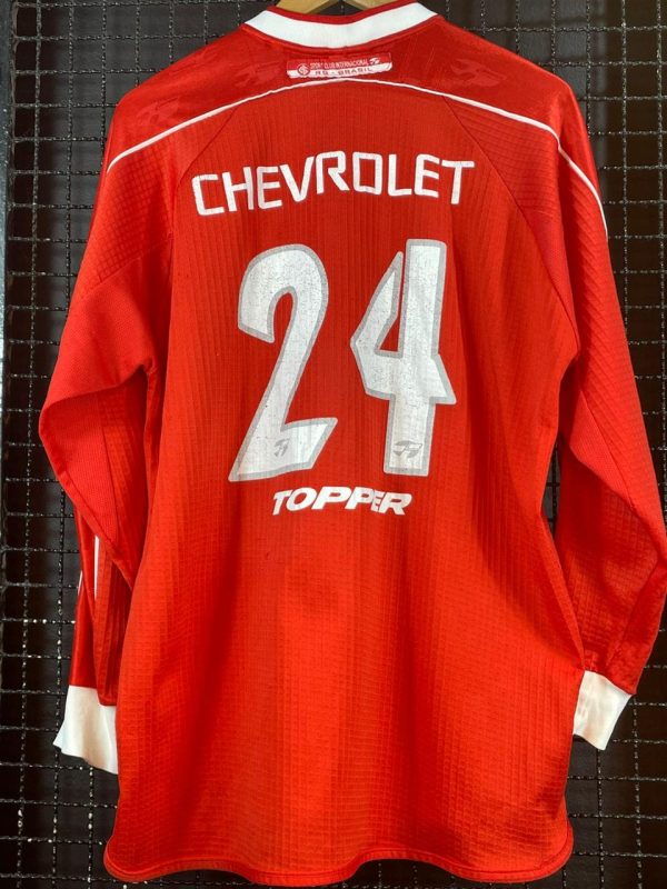 Camisa Internacional Topper 2000 vermelha mangas longas - Imagem 2