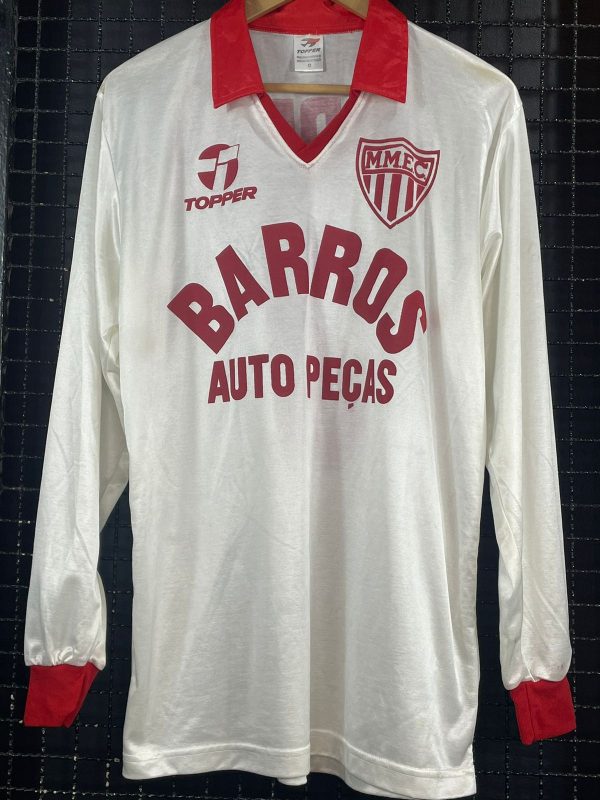 Camisa Mogi Mirim – SP Topper 1992 branca mangas longas