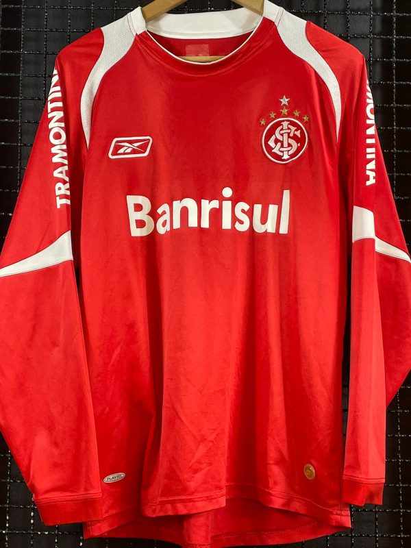 Camisa Internacional Reebok 2007 vermelha mangas longas