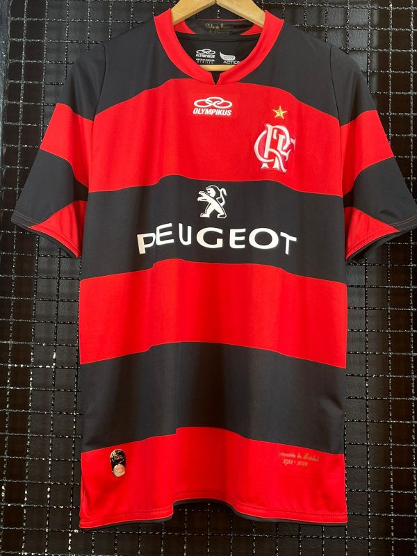 Camisa Flamengo Olympikus 2012 rubro-negra Zico 60 Anos