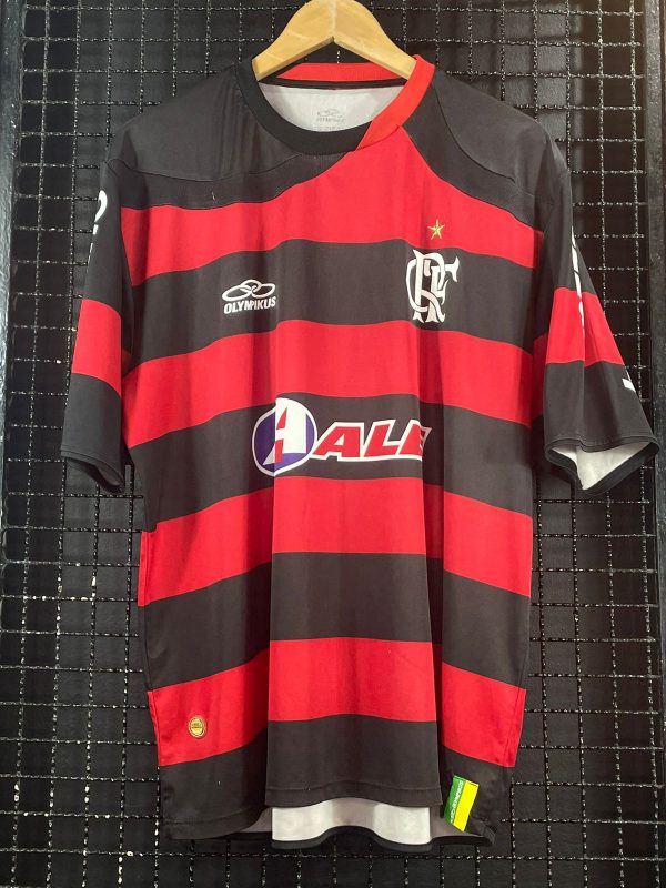 Camisa Flamengo Olympikus 2009 rubro-negra Adriano Imperador