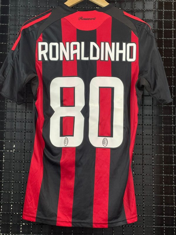 Camisa Milan Adidas 2008 Ronaldinho Gaúcho - Image 2