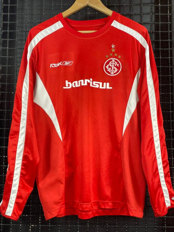 Camisa Internacional Reebok 2006 Time B vermelha mangas longas