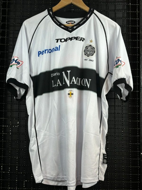 Camisa Olimpia Topper 2002 Branca centenário