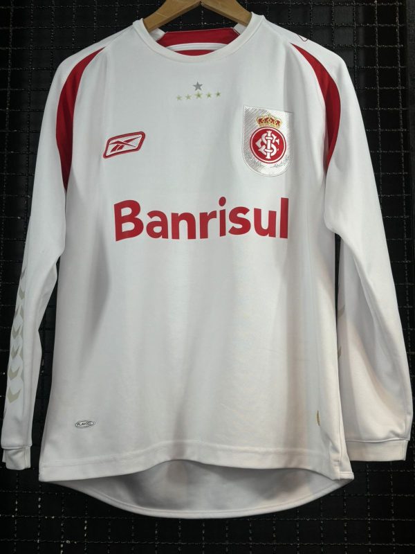 Camisa Internacional Reebok 2008 Goleiro branca mangas longas