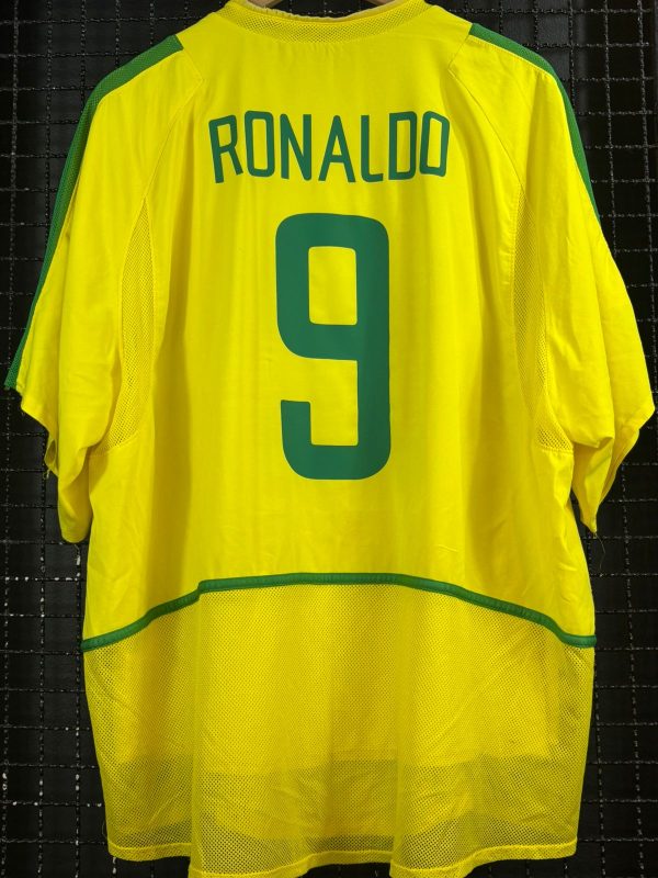Camisa Brasil Nike 2002 Ronaldo amarela - Imagem 2