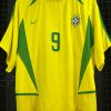 Camisa Brasil Nike 2002 Ronaldo amarela