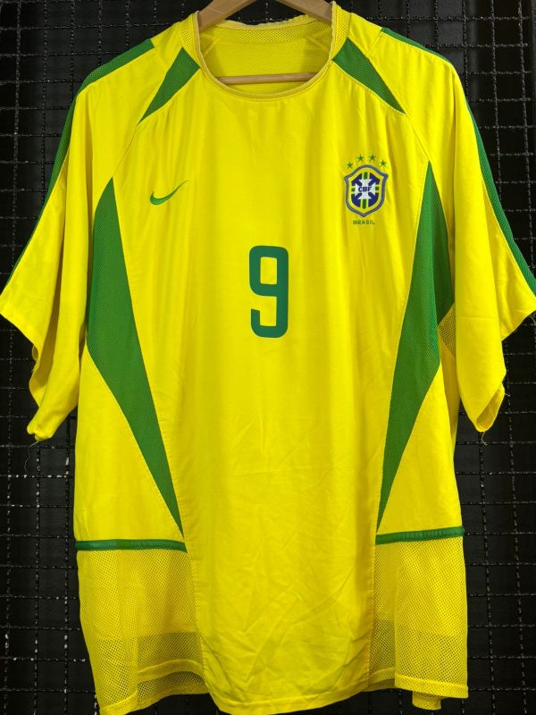 Camisa Brasil Nike 2002 Ronaldo amarela