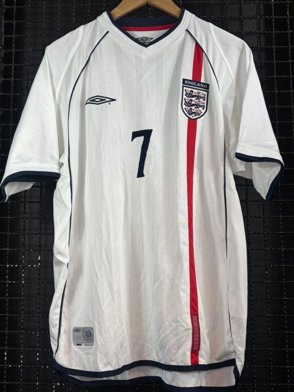 Camisa Inglaterra Umbro 2002 David Beckham