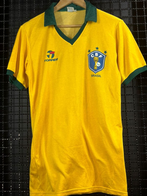 Camisa Brasil Topper 1986 Renato Portaluppi amistoso pré Copa do Mundo