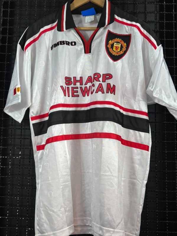 Camisa Manchester United Umbro 1998 Branca