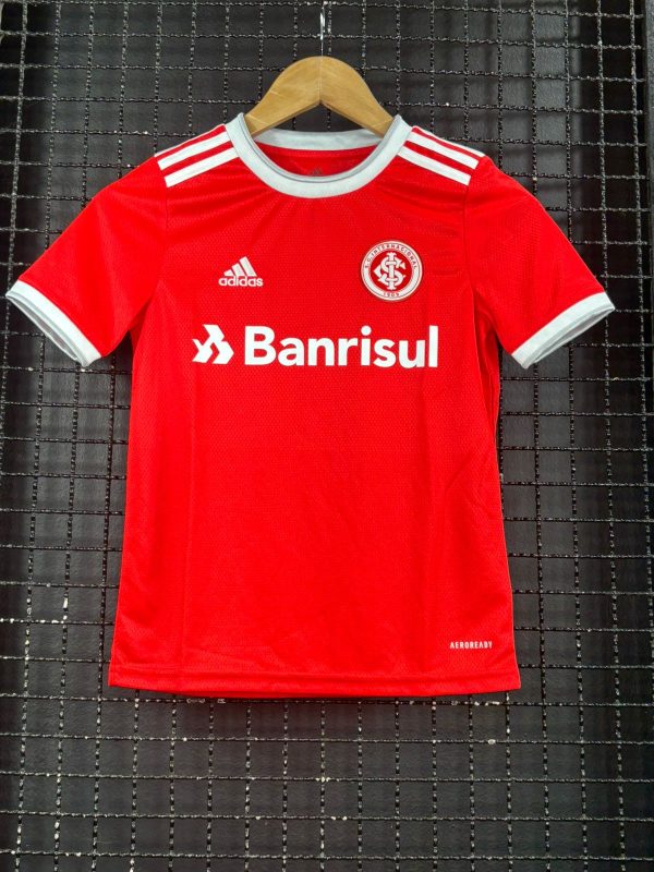 Camisa Internacional Adidas 2020 Infantil vermelha