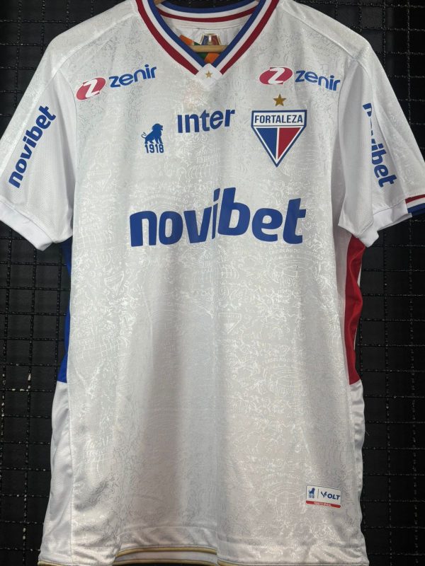 Camisa Fortaleza Leão 1918 2024 Moisés branca