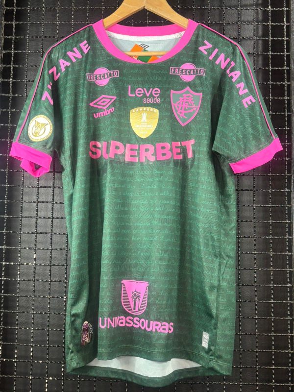 Camisa Fluminense Umbro 2023 John Kennedy Brasileiro 2024 terceiro uniforme