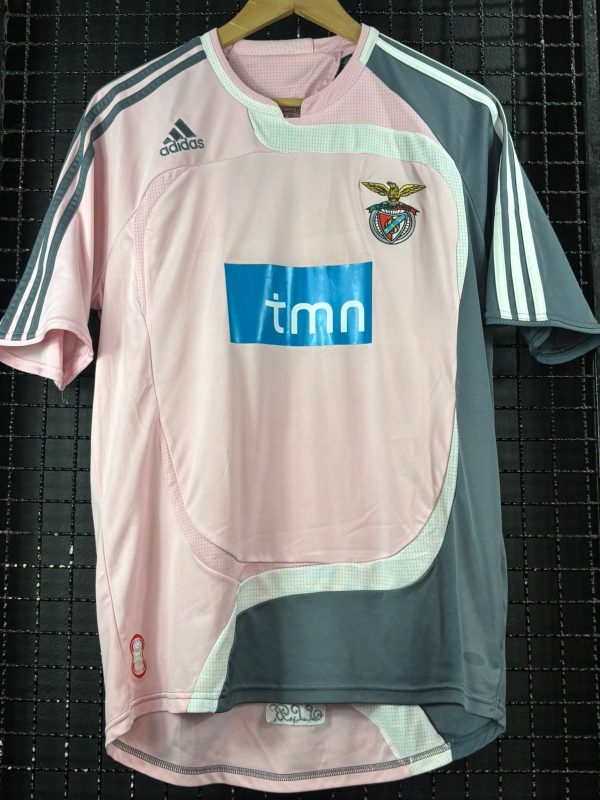 Camisa Benfica Adidas 2007 Teamgeist rosa