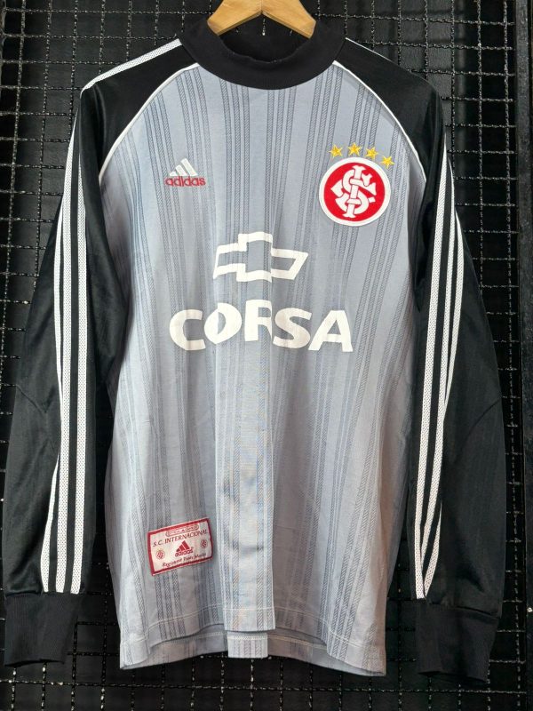 Camisa Internacional Adidas 1998 goleiro mangas longas