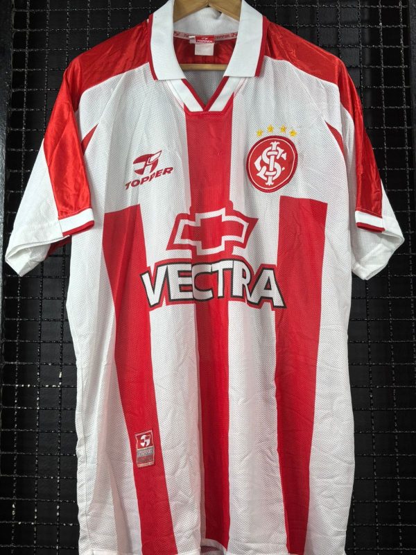 Camisa Internacional Topper 2000 terceiro uniforme listrada