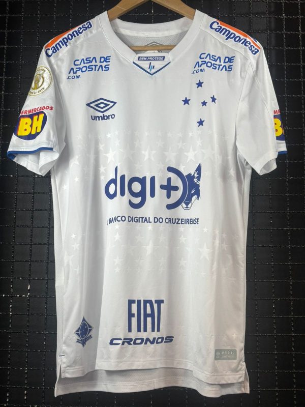 Camisa Cruzeiro Umbro 2019 Brasileirão Adriano branca