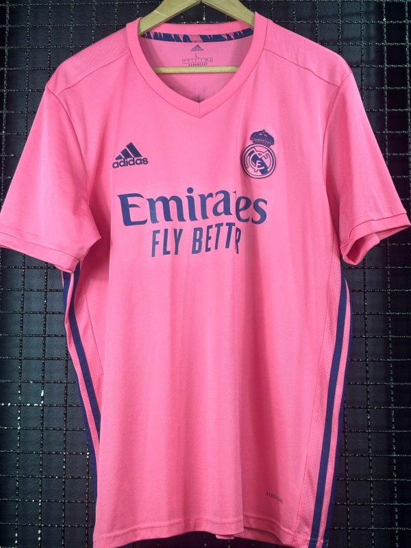 Camisa Real Madrid Adidas 2020 Vinicius Júnior rosa