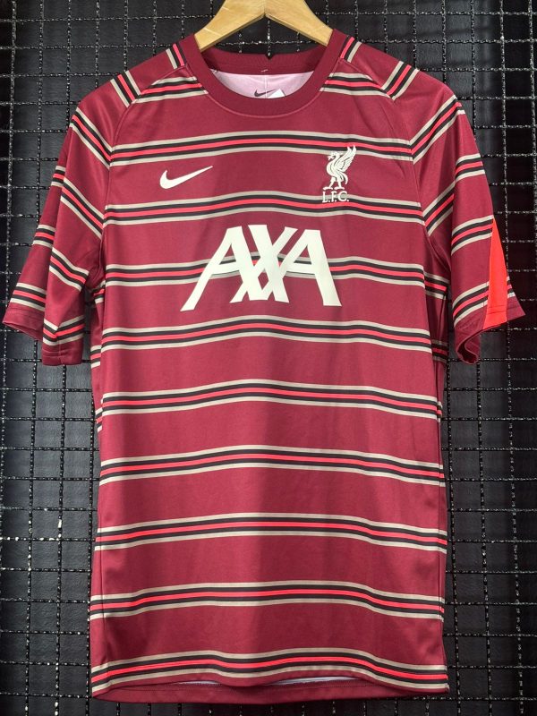 Camisa Liverpool Nike 2021 pré-jogo