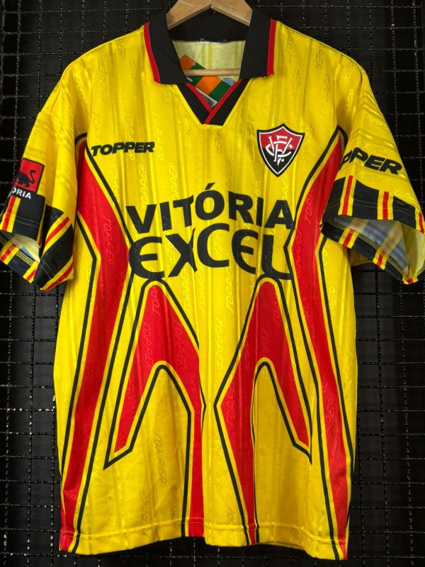 Camisa Vitória Topper 1997 terceiro uniforme amarela