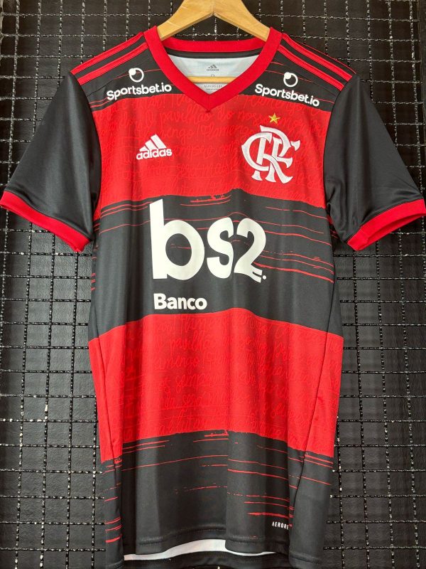 Camisa Flamengo Adidas 2021 Filipe Luis rubro-negra