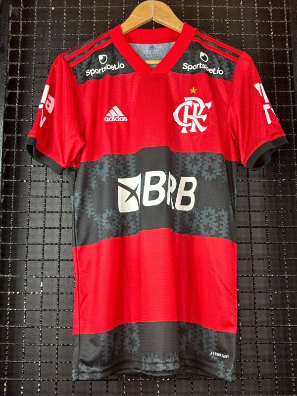 Camisa Flamengo Adidas 2021 Gabriel Barbosa (Gabigol) rubro-negra