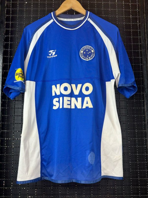 Camisa Cruzeiro Topper 2001 azul Novo Siena