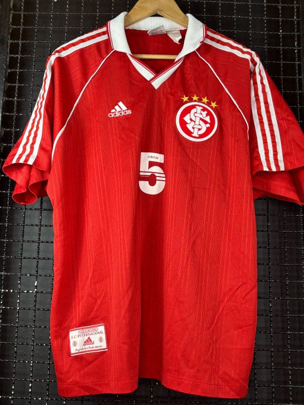 Camisa Internacional Adidas 1998 futsal vermelha